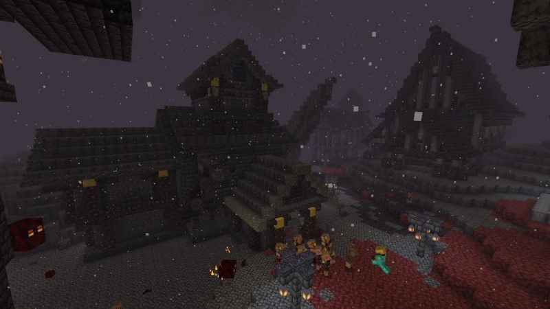 World's Largest Nether Village by Lifeboat