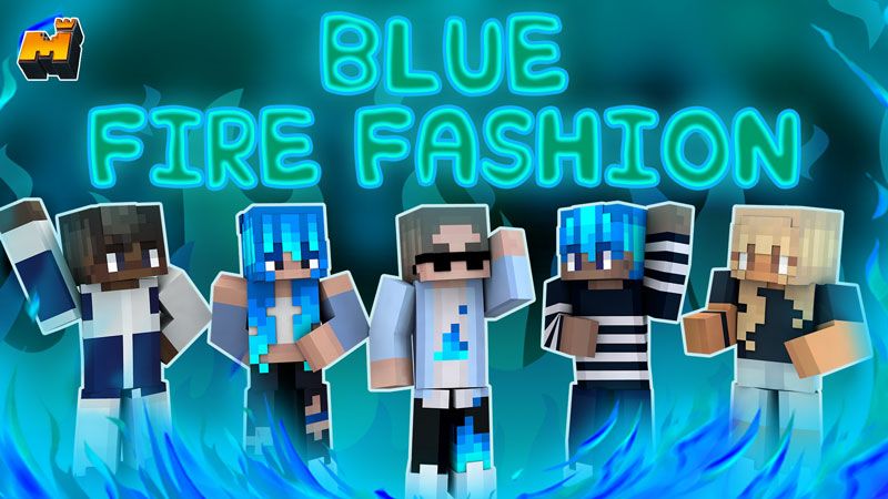 Blue Fire Fashion on the Minecraft Marketplace by Mineplex