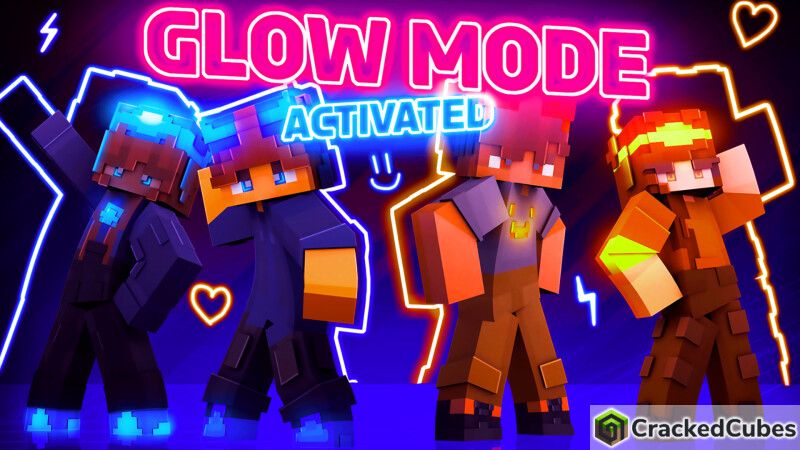 Glow Mode Activated on the Minecraft Marketplace by CrackedCubes Glow Mode Activated on the Minecraft Marketplace by CrackedCubes