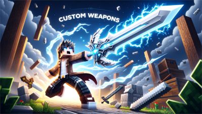 Custom Weapons on the Minecraft Marketplace by Glowfischdesigns
