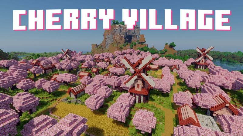 Cherry Village on the Minecraft Marketplace by Fall Studios Cherry Village on the Minecraft Marketplace by Fall Studios