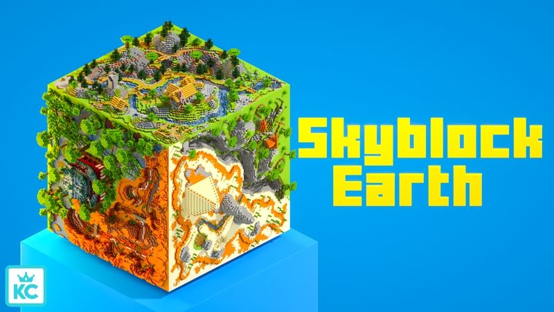 Skyblock Earth on the Minecraft Marketplace by King Cube