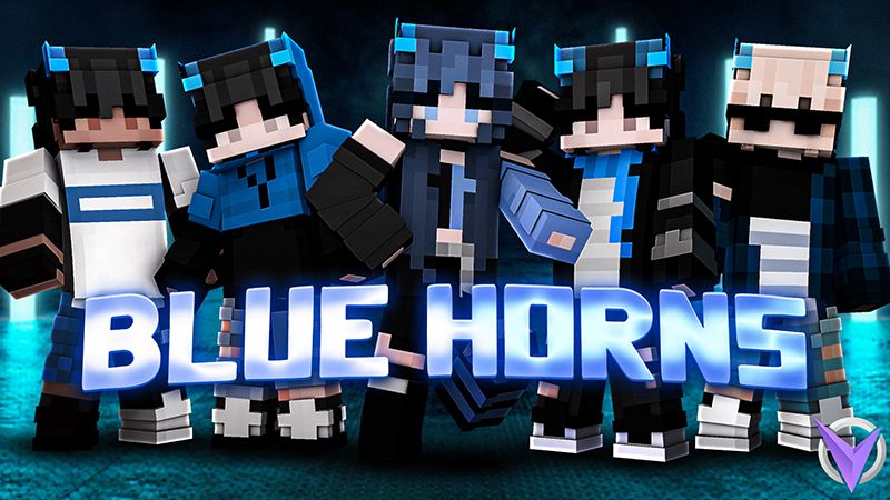 Blue Horns on the Minecraft Marketplace by Team Visionary Blue Horns on the Minecraft Marketplace by Team Visionary