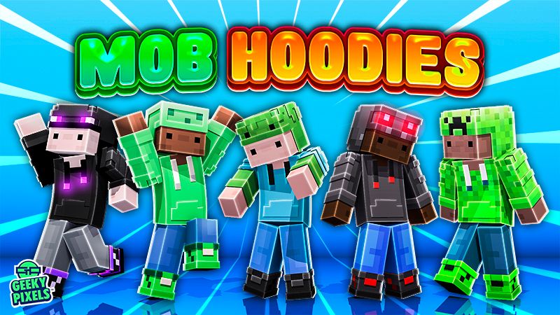 Mob Hoodies on the Minecraft Marketplace by Geeky Pixels Mob Hoodies on the Minecraft Marketplace by Geeky Pixels