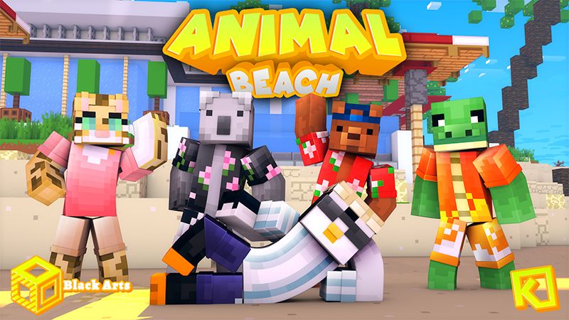 Animal Beach on the Minecraft Marketplace by Black Arts Studio Animal Beach on the Minecraft Marketplace by Black Arts Studio
