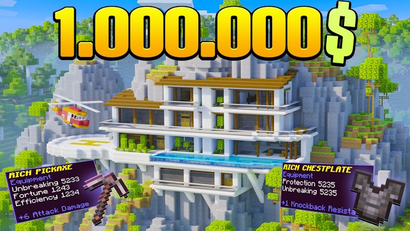 Mountain Tycoon Mansion on the Minecraft Marketplace by Pixell Studio Mountain Tycoon Mansion on the Minecraft Marketplace by Pixell Studio