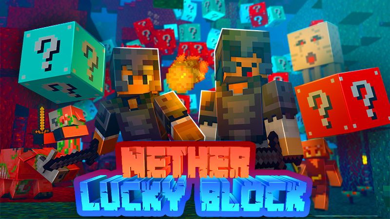 Lucky Block Nether on the Minecraft Marketplace by Ninja Block