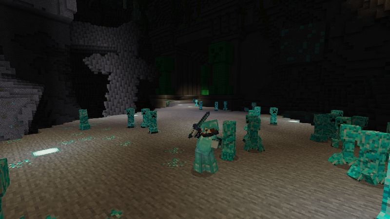 Diamond Creeper Cave by VoxelBlocks