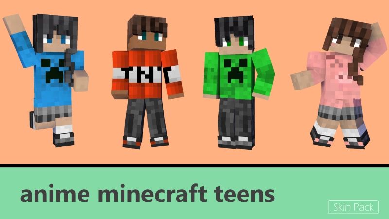Anime Minecraft Teens on the Minecraft Marketplace by Arrow Art Games