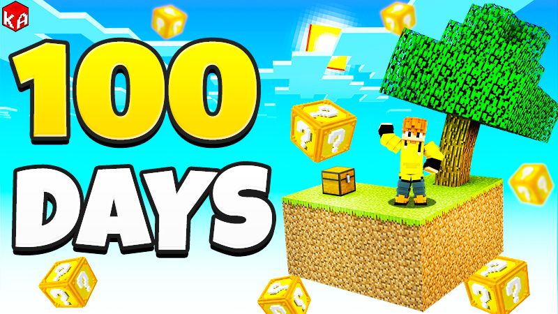 100 Days Lucky Block SkyBlock on the Minecraft Marketplace by KA Studios