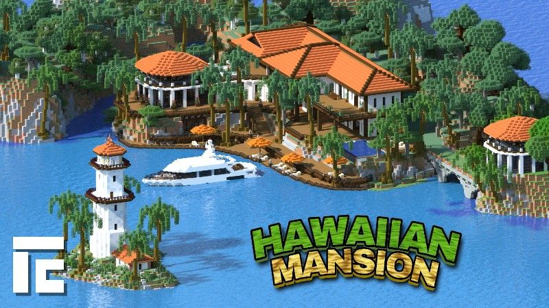 Hawaiian Mansion on the Minecraft Marketplace by Pixel Core Studios