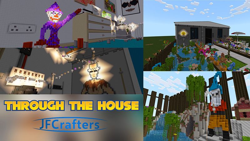 Through The house on the Minecraft Marketplace by JFCrafters Through The house on the Minecraft Marketplace by JFCrafters