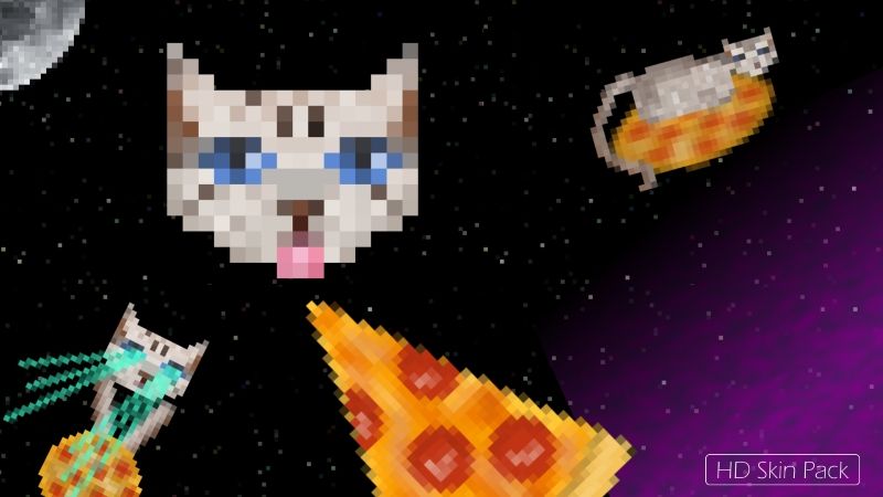 Pizza Cats in Space on the Minecraft Marketplace by Arrow Art Games Pizza Cats in Space on the Minecraft Marketplace by Arrow Art Games