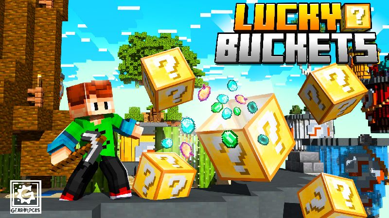 Lucky Buckets on the Minecraft Marketplace by Gearblocks Lucky Buckets on the Minecraft Marketplace by Gearblocks