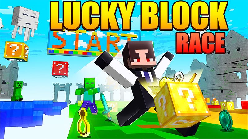 Lucky Block Race on the Minecraft Marketplace by 2-Tail Productions