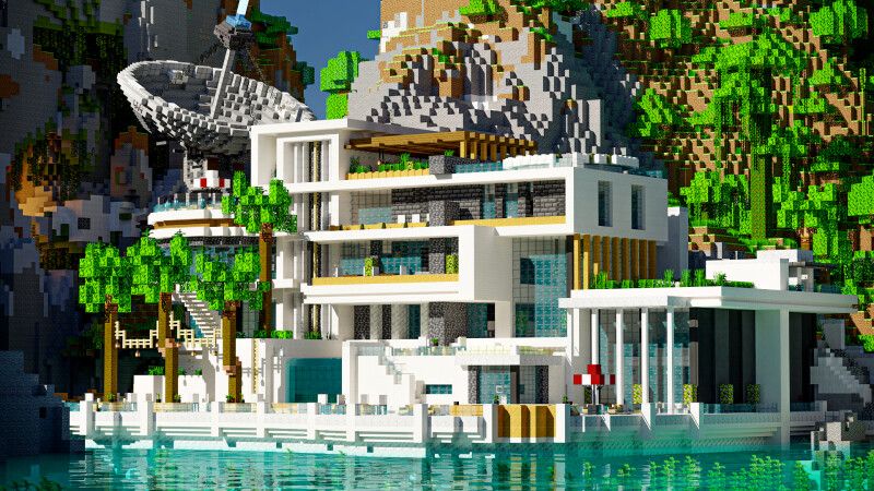 Modern Tech Mansion on the Minecraft Marketplace by CrackedCubes Modern Tech Mansion on the Minecraft Marketplace by CrackedCubes