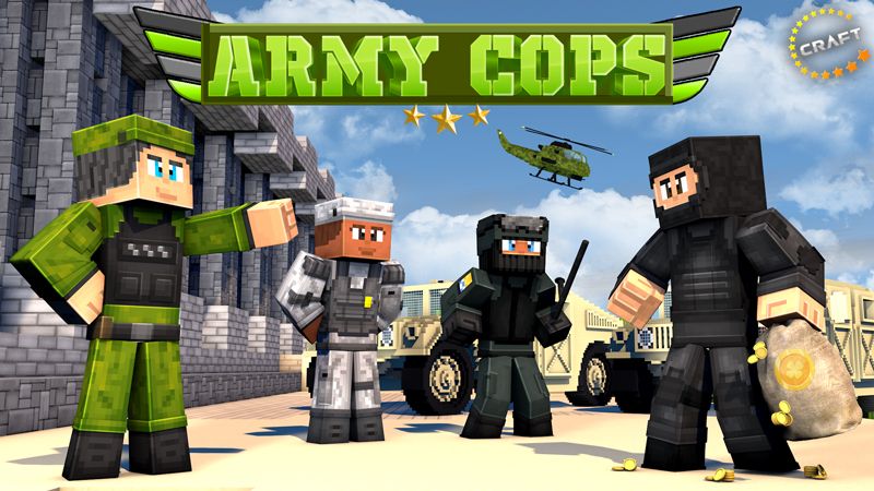 Army Cops on the Minecraft Marketplace by The Craft Stars Army Cops on the Minecraft Marketplace by The Craft Stars