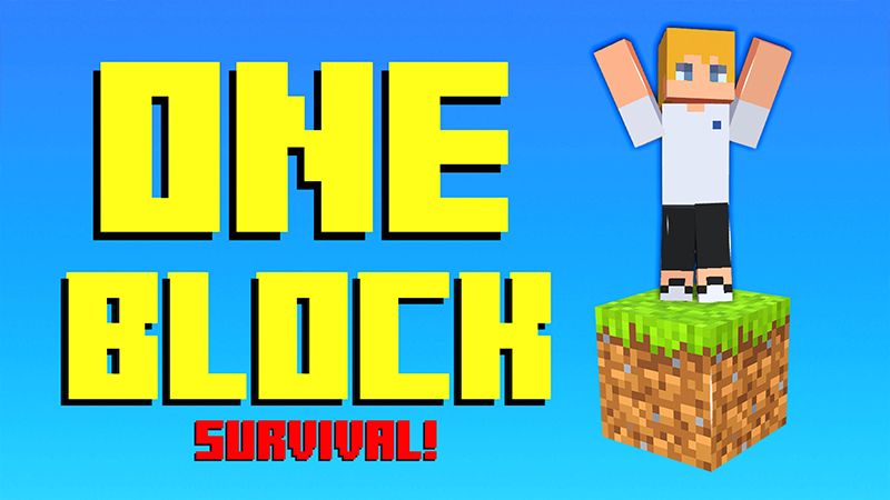 ONE BLOCK SURVIVAL on the Minecraft Marketplace by Pickaxe Studios ONE BLOCK SURVIVAL on the Minecraft Marketplace by Pickaxe Studios