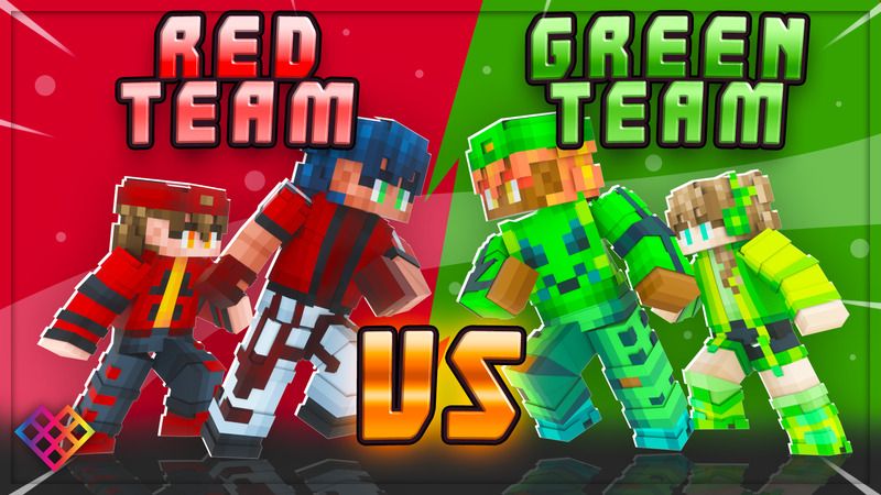 Red Team VS Green Team on the Minecraft Marketplace by Rainbow Theory