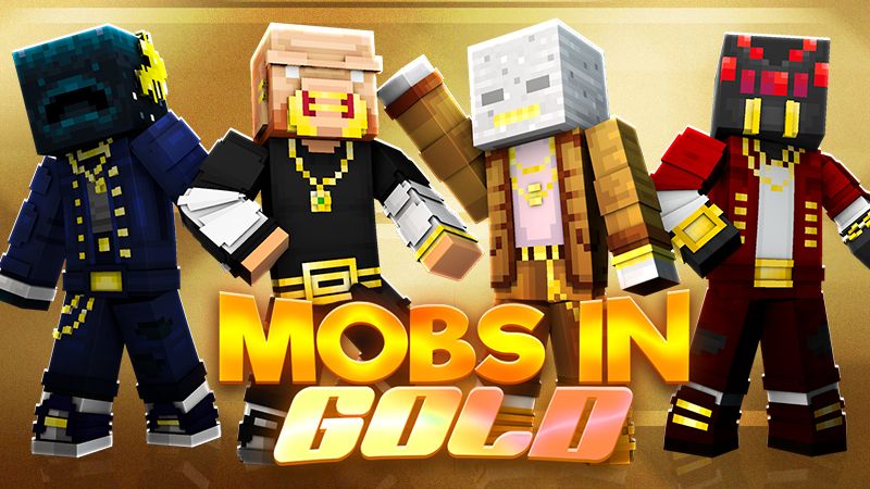 Mobs in Gold on the Minecraft Marketplace by The Lucky Petals