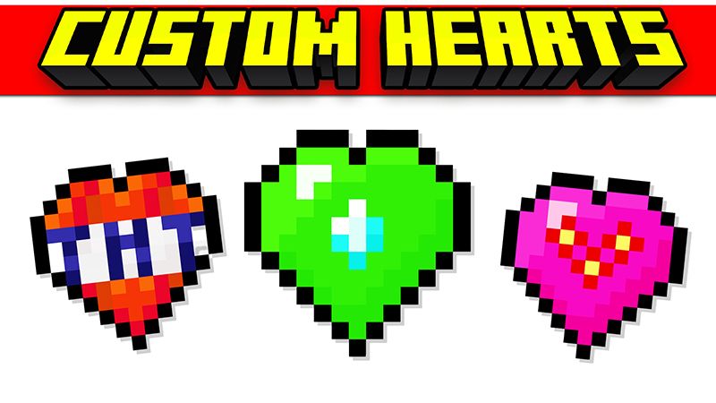 CUSTOM HEARTS on the Minecraft Marketplace by Pickaxe Studios CUSTOM HEARTS on the Minecraft Marketplace by Pickaxe Studios