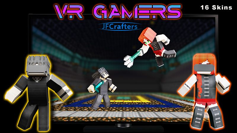 VR Gamers on the Minecraft Marketplace by JFCrafters VR Gamers on the Minecraft Marketplace by JFCrafters