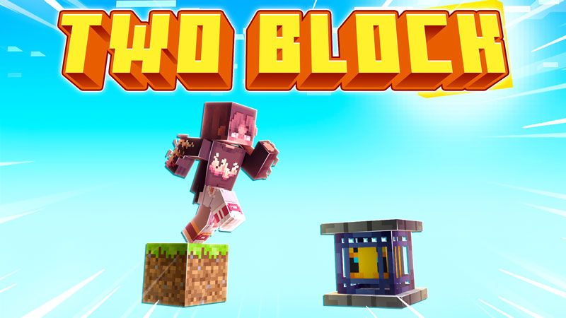 Two Block on the Minecraft Marketplace by CubeCraft Games Two Block on the Minecraft Marketplace by CubeCraft Games