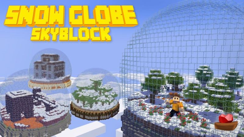 Snow Globe Skyblock on the Minecraft Marketplace by Lifeboat