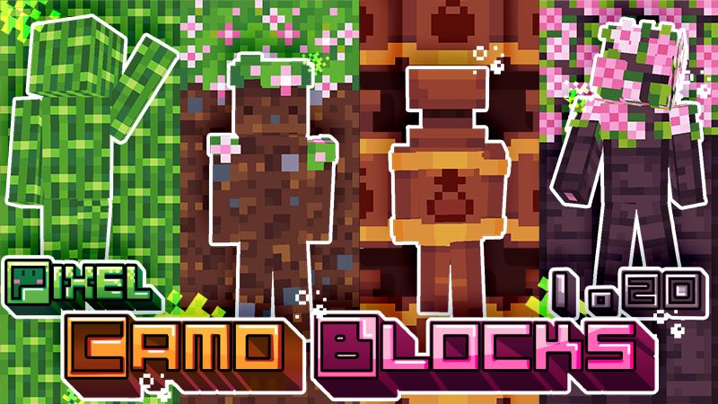 Pixel Camo Blocks 120 on the Minecraft Marketplace by Ninja Squirrel Gaming