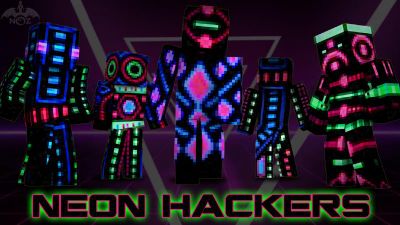 Neon Hackers on the Minecraft Marketplace by Dragnoz