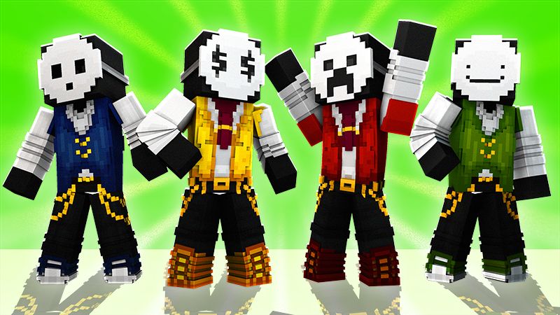 Masks in Suits on the Minecraft Marketplace by The Lucky Petals Masks in Suits on the Minecraft Marketplace by The Lucky Petals