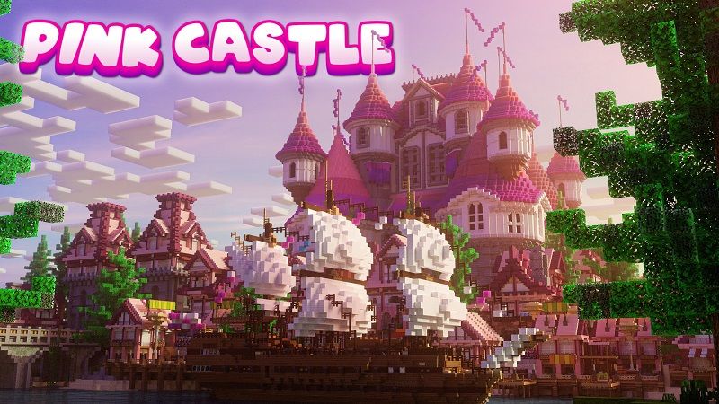 Pink Castle on the Minecraft Marketplace by Eescal Studios