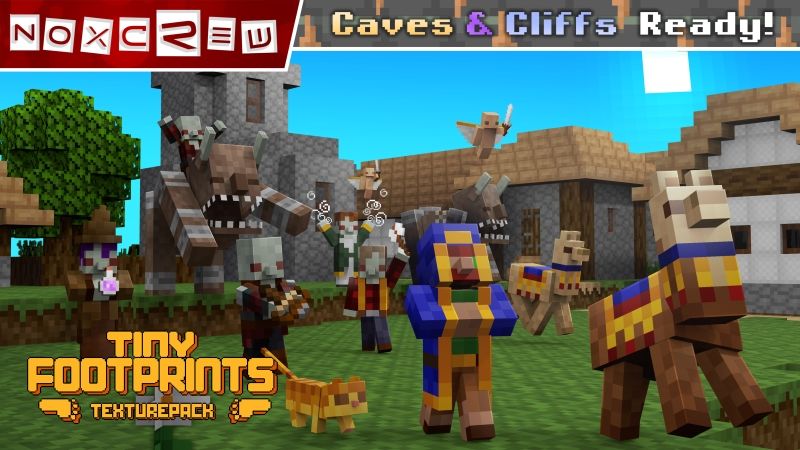 Tiny Footprints Texture Pack By Noxcrew Minecraft Marketplace