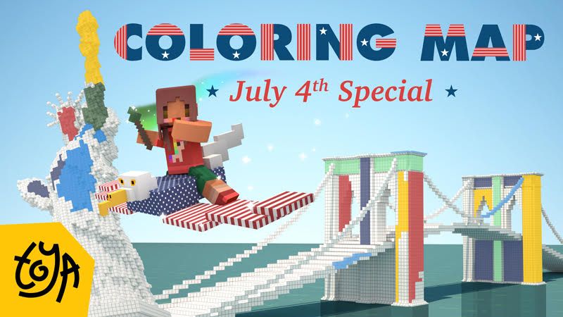 Coloring Map July 4th Special on the Minecraft Marketplace by Toya Coloring Map July 4th Special on the Minecraft Marketplace by Toya