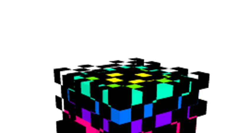 Rainbow Cube on the Minecraft Marketplace by AquaStudio