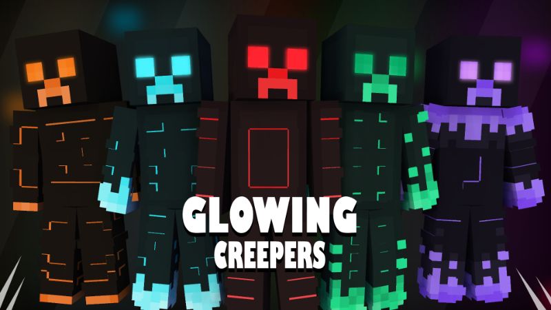 Glowing Creepers on the Minecraft Marketplace by Pixelationz Studios