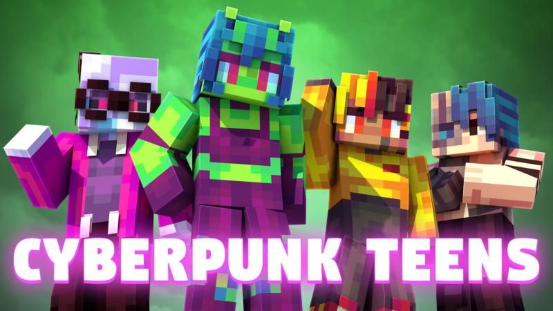 Cyberpunk Teens by Podcrash (Minecraft Skin Pack) - Minecraft ...