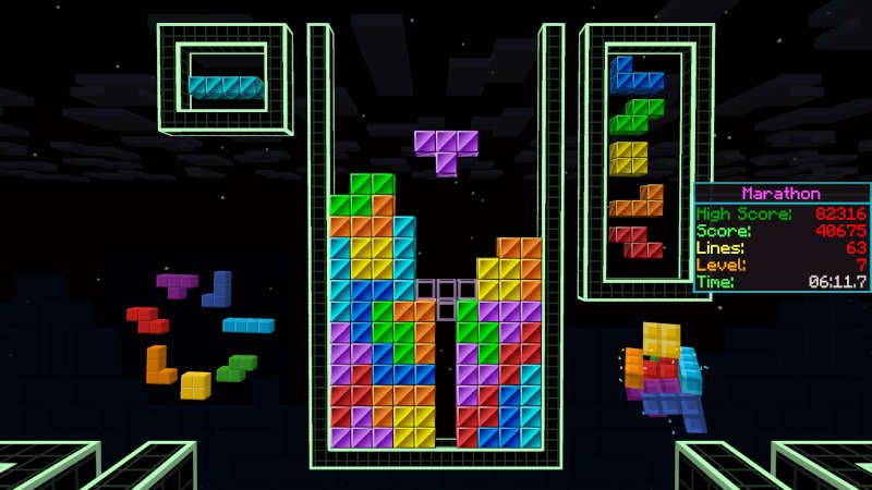 Tetris by Minecraft