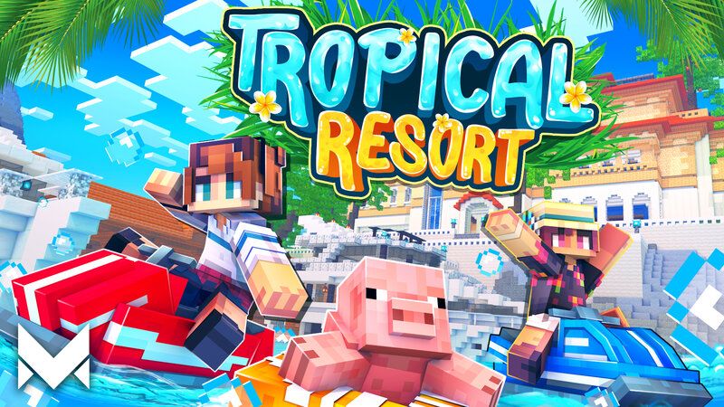 Tropical Resort on the Minecraft Marketplace by MerakiBT Tropical Resort on the Minecraft Marketplace by MerakiBT
