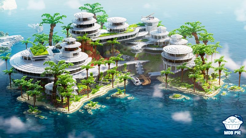 Millionaire Island Resort on the Minecraft Marketplace by Mob Pie