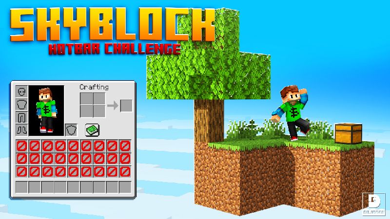SkyBlock HotBar Challenge on the Minecraft Marketplace by Diluvian SkyBlock HotBar Challenge on the Minecraft Marketplace by Diluvian