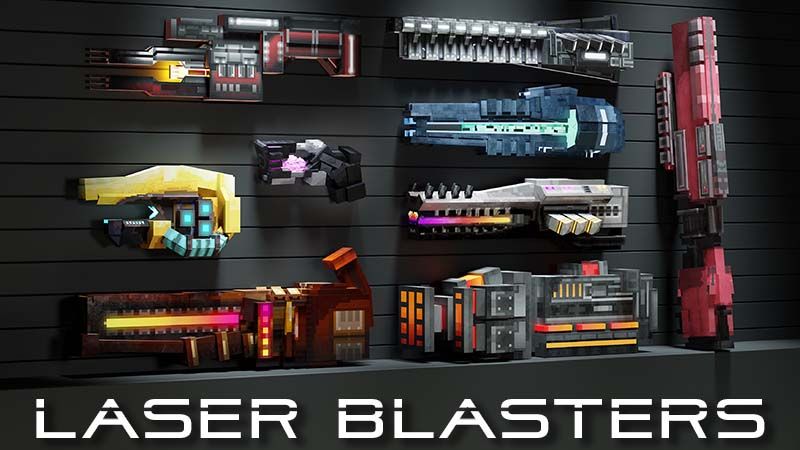 Laser Blasters on the Minecraft Marketplace by 4KS Studios Laser Blasters on the Minecraft Marketplace by 4KS Studios