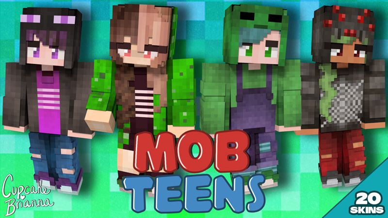 Mob Teens Hd Skin Pack By Cupcakebrianna Minecraft Skin Pack Minecraft Marketplace Via