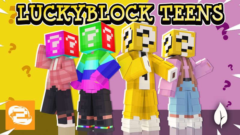 Luckyblock Teens on the Minecraft Marketplace by 2-Tail Productions Luckyblock Teens on the Minecraft Marketplace by 2-Tail Productions