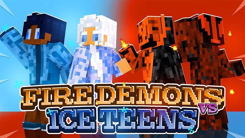 Fire Demons vs Ice Teens on the Minecraft Marketplace by AquaStudio