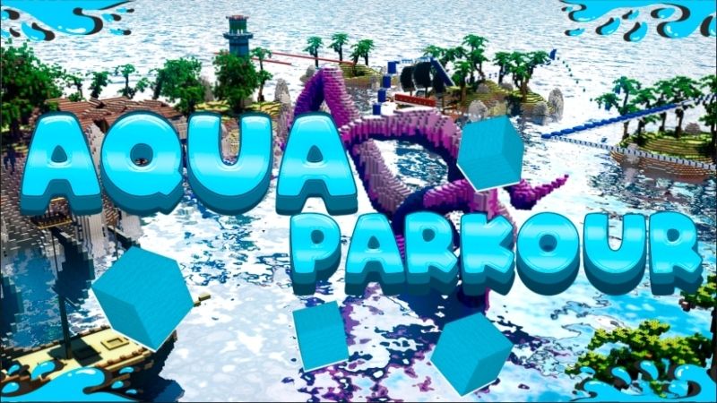 Aqua Parkour on the Minecraft Marketplace by Giggle Block Studios Aqua Parkour on the Minecraft Marketplace by Giggle Block Studios