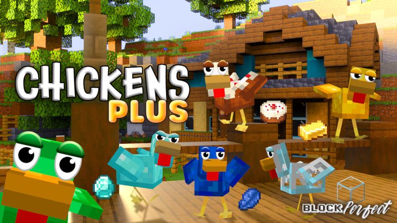 Chickens Plus on the Minecraft Marketplace by Block Perfect Studios Chickens Plus on the Minecraft Marketplace by Block Perfect Studios