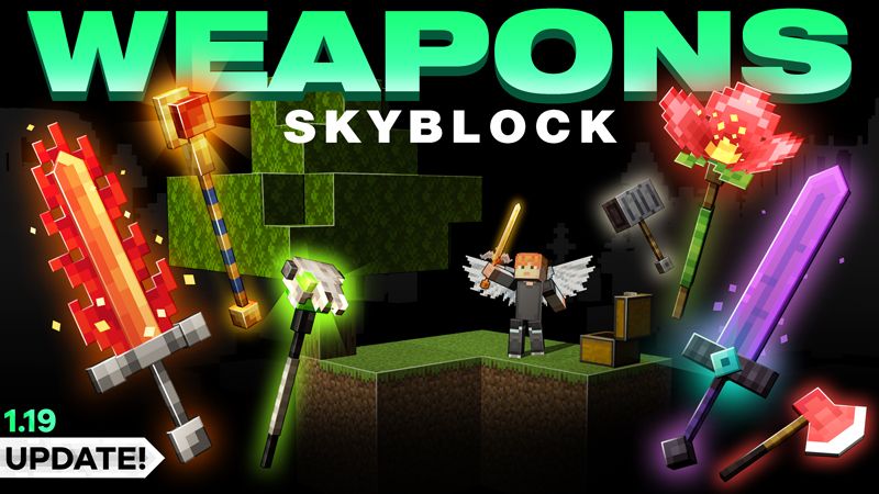 Weapons Skyblock on the Minecraft Marketplace by HorizonBlocks