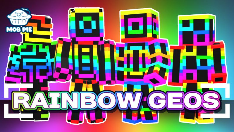 Rainbow Geos on the Minecraft Marketplace by Mob Pie