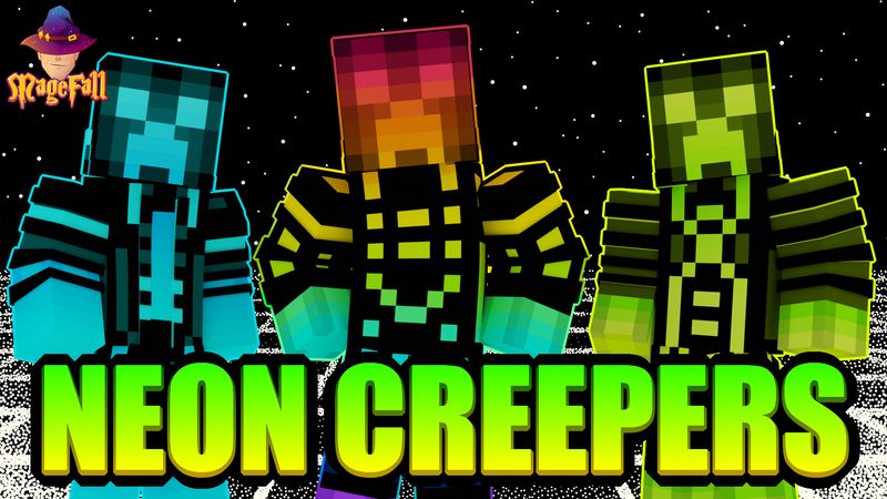 Neon Creepers on the Minecraft Marketplace by Magefall Neon Creepers on the Minecraft Marketplace by Magefall